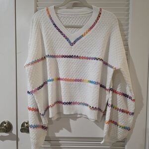 Cropped Bubble Sweater